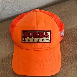BUBBA Burger SnapBack Hat Baseball Cap USA flag adjustable